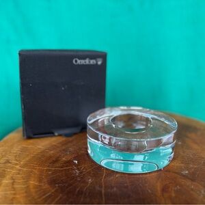 Orrefors Crystal Puck Votive
